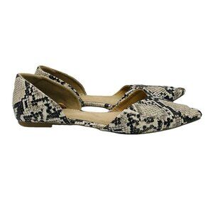 Old Navy Shoes Womens Size 7 Snake Print D'Orsay Flats Pointy Toe Heels Shoe